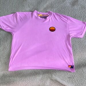 NWT Aviator Nation Lavender Short Sleeve Tee